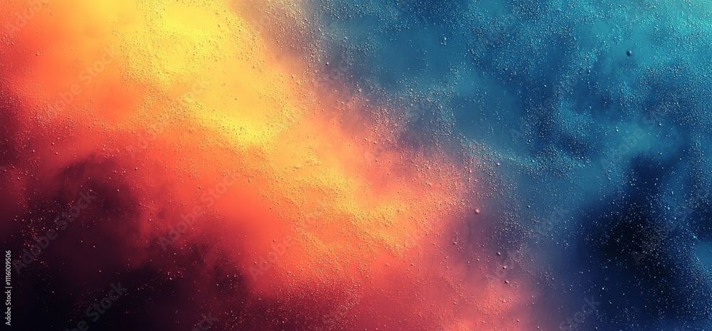 Aufkleber teal orange yellow black noise background texture with grainy color gradient
