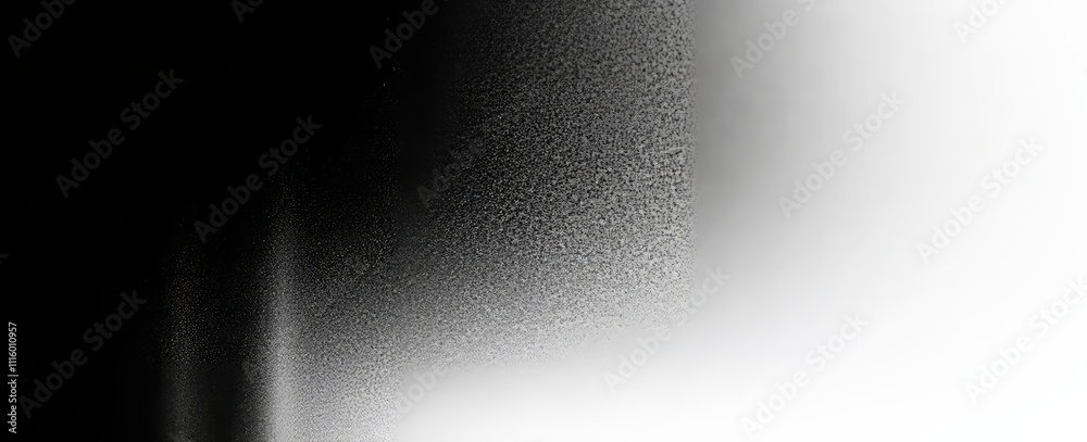 Poster a black and white grainy backdrop with a dark abstract noise texture, ideal for a grunge poster head