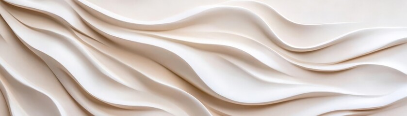 Obraz premium Plaster artwork of cascading waves, symbolic of energy and nature