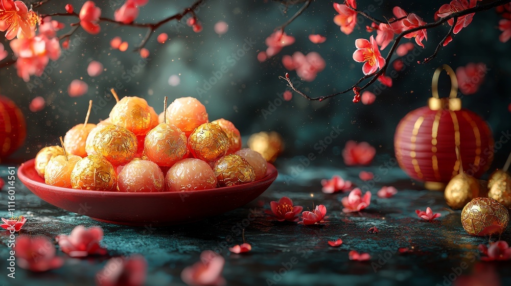 Leinwandbilder an illustration of the chinese new year rabbit symbol for the 2023 year for a top-of-the-line produc