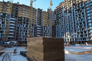 High-Rise Apartment Building Construction Site
