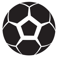 Fototapeta premium Football icon linocut vector 