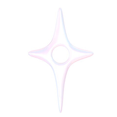 Obraz premium Cute 3D Abstract Star Shape Graphic Design