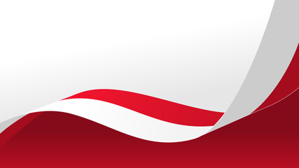 Naklejka premium Waving flag of monaco, for national day