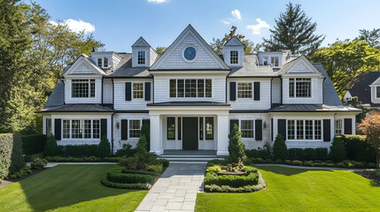 Classic Hamptons Home with Hydrangea Gardens, Southampton Beach Estate