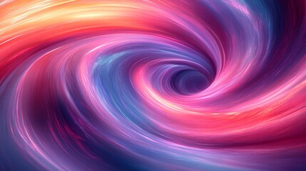 Obraz premium Colorful abstract vortex swirl with vibrant light effects, digital fantasy concept