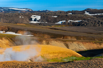 Beautiful landscape at highland, in Iceland, 