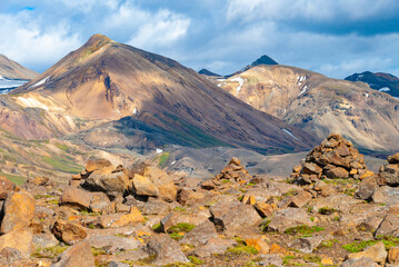 pure and clean landscape in highland in Iceland