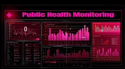 Fototapeta premium Public health data visualization