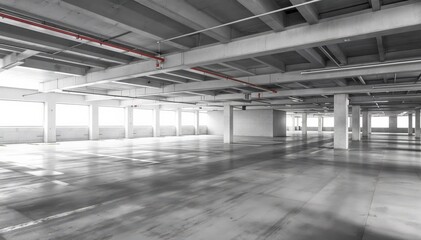 Obraz premium Empty parking