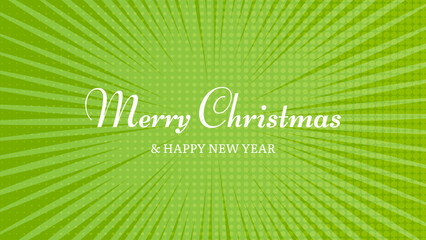 Merry Christmas background in pop art style