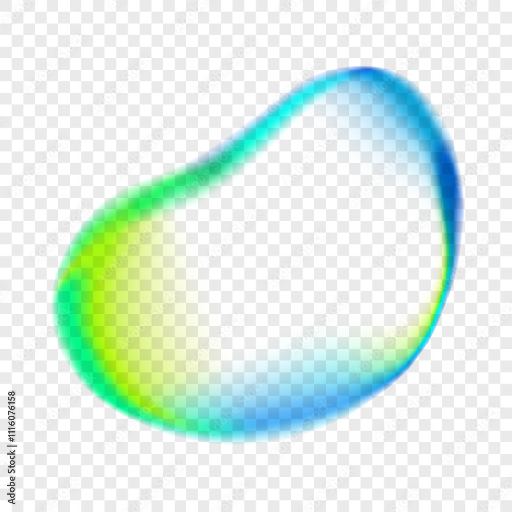 Poster bright collored abstract liquid shape. vibrant color gradients for creative graphic design. transpar
