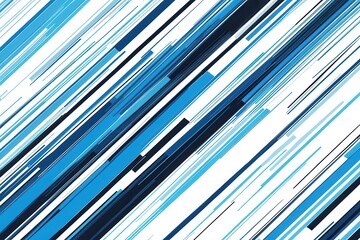 Dynamic Blue Stripes on White Background