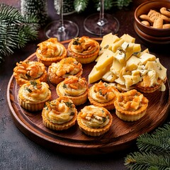 holiday appetizers on the table