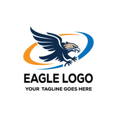 Fototapeta premium Eagle Vector Logo Template Design