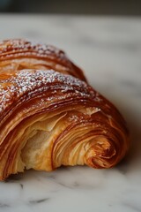 Fototapeta premium close up of croissant