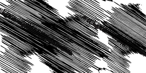 Obraz premium abstract halftone background with wavy surface consisting of black lines on white