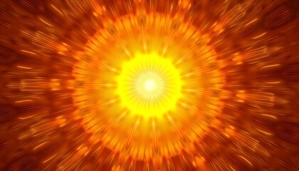 Obraz premium Fiery Orange Energy Burst Abstract Background with Glowing Light Center