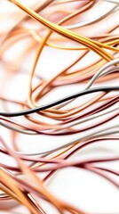 Abstract Colorful Wires Background