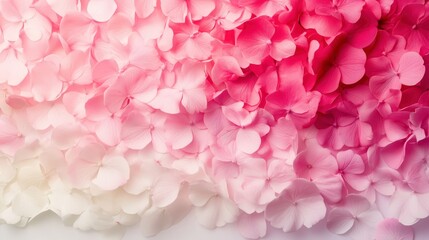 Fototapeta premium Soft pastel gradient from pink to white forming a romantic Valentine's Day backdrop.