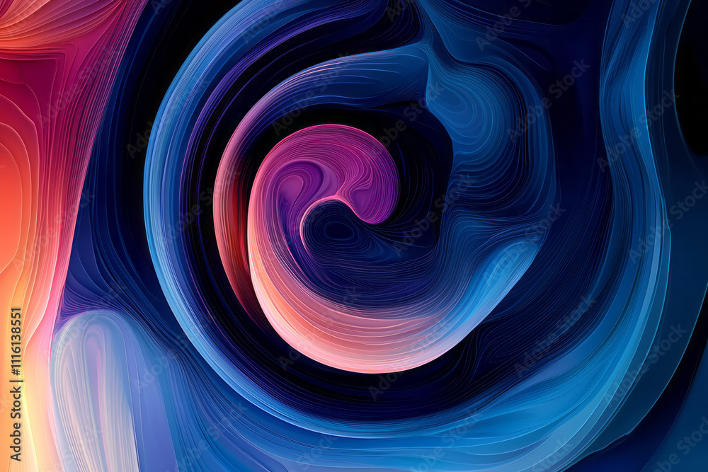 Aufkleber abstract background with colorful swirls