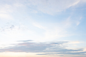 Fototapeta premium Serene Sky Soft Clouds Blue Heaven Peaceful Dawn Background