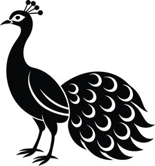 Fototapeta premium illustration of a peacock
