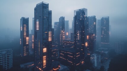Obraz premium Send me short of skyscrapers.