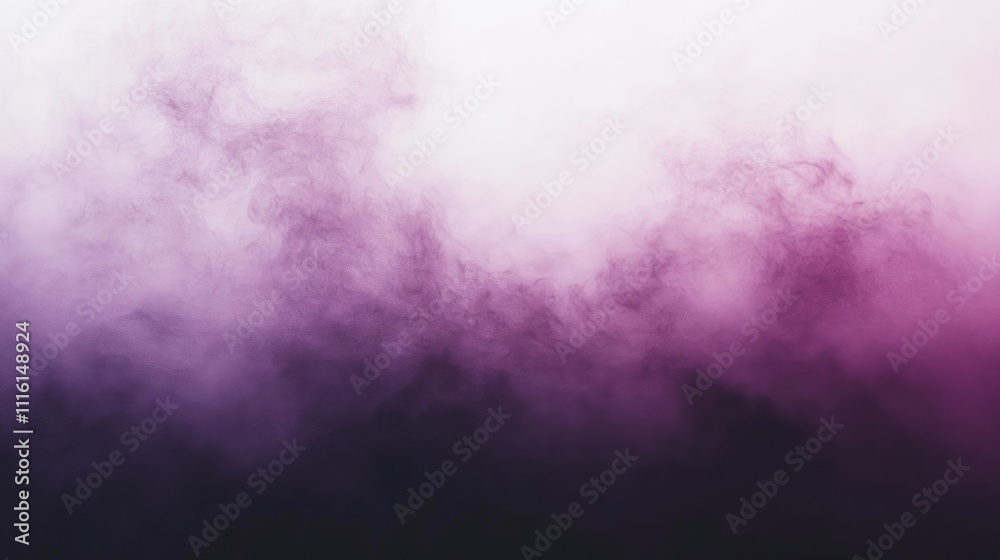 Aufkleber Abstract purple smoke texture flowing gracefully on a white background creating an ethereal and mysterious atmosphere for design use.