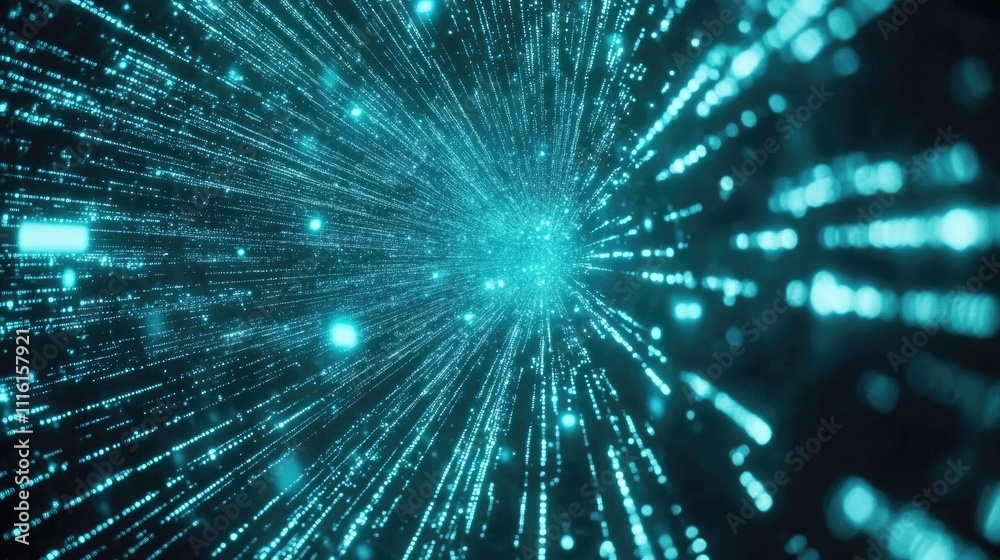 Poster Dynamic data visualization representing big data connectivity in smart cities and the impact of digital transformation on communication networks