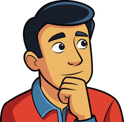 Obraz premium cartoon man with a smile