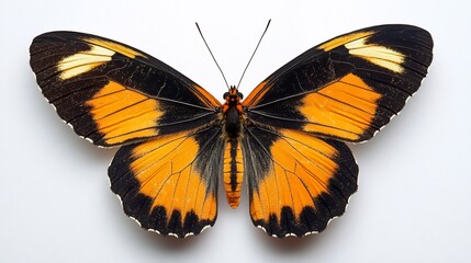 Fototapeta premium Spectacular Orange and Black Butterfly Specimen