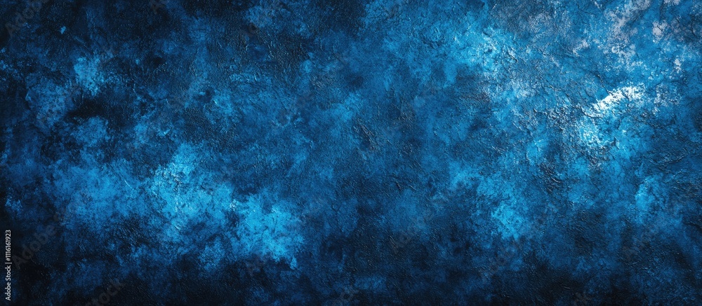 Aufkleber Textured abstract background showcasing a blend of deep blue hues and cloudy elements for artistic and design applications.