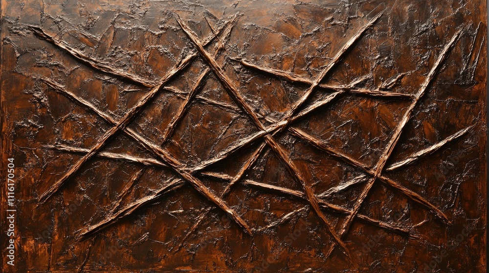Poster rustic textured background with layered abstract patterns in earthy tones creating a visually intrig