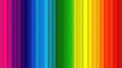 Obraz premium Vibrant rainbow color palette with vertical stripes ideal for background design and creative projects