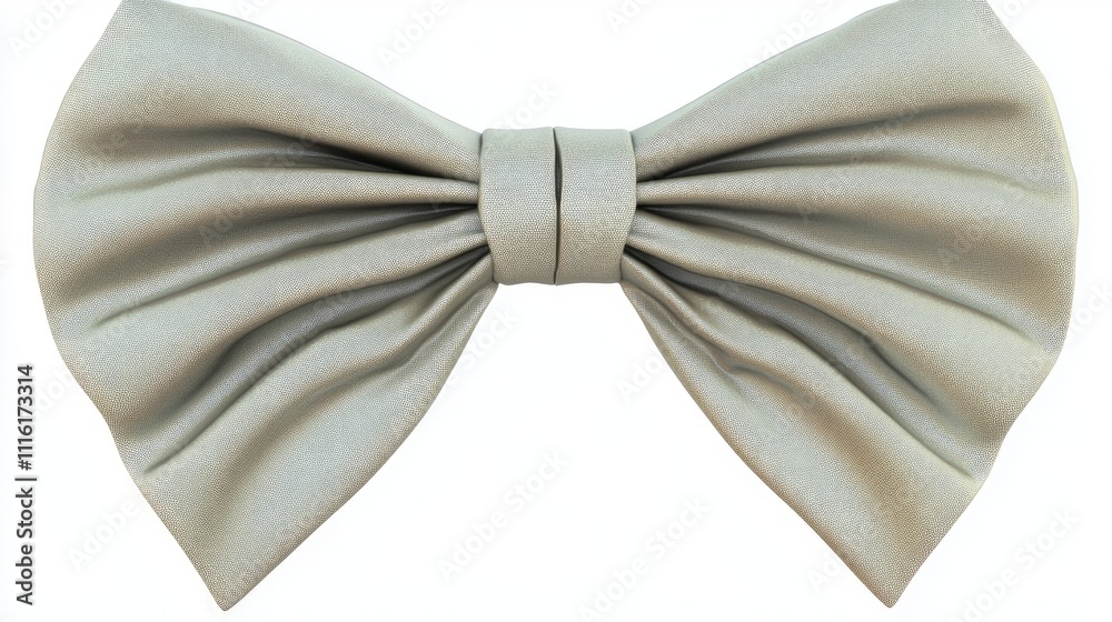 Aufkleber elegant pale bow isolated on a clean white background showcasing texture and shape suitable for fash