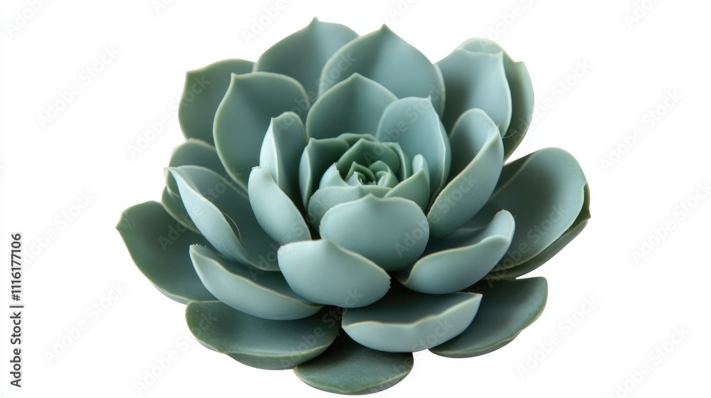 Poster succulent plant isolated on white background with clipping path for decorative and botanical design 
