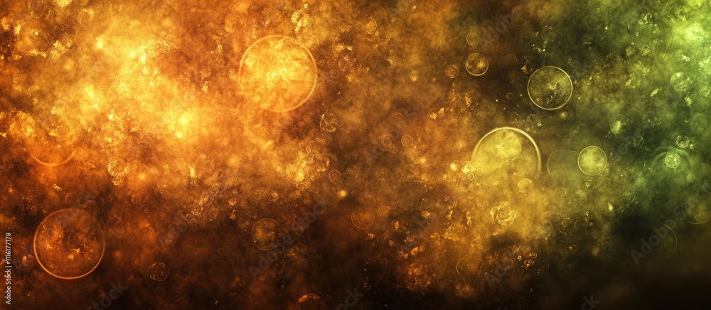 Leinwandbilder Sparkling bokeh background with defocused lights in warm tones creating an elegant and artistic visual effect for various design projects