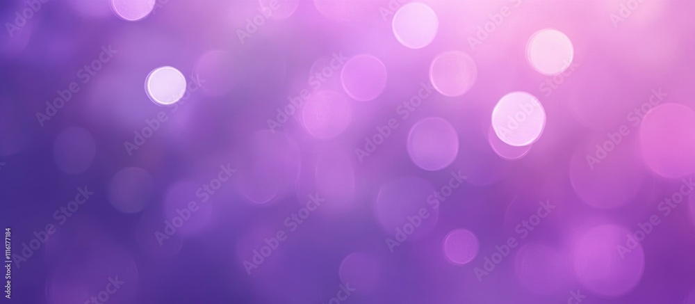 Poster Vibrant abstract bokeh background featuring soft circular lights in purple and pink hues creating a dreamy atmosphere for design projects