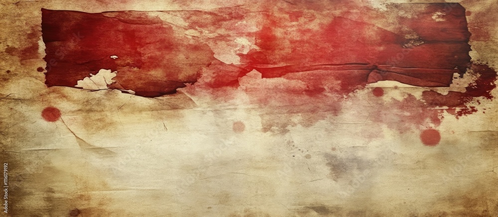 Poster vintage red paper backdrop with a textured, grungy surface ideal for decorative pattern designs and 