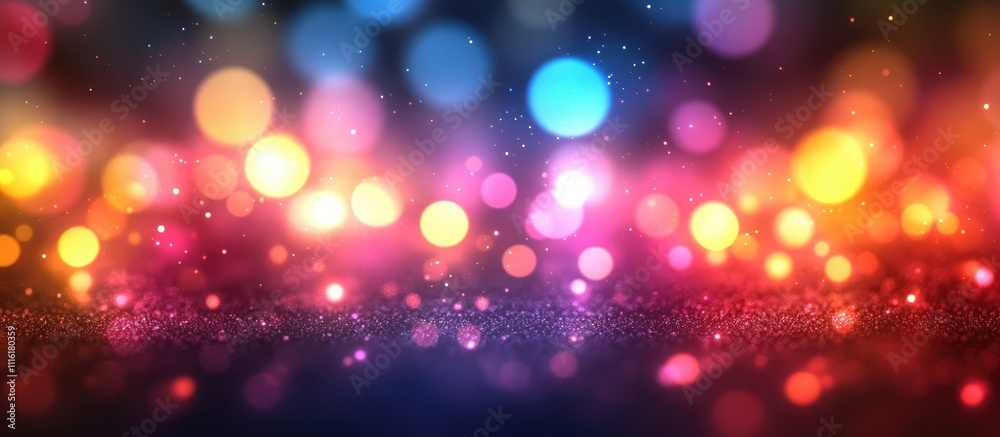 Aufkleber colorful bokeh background with soft focus lights creating a dreamy abstract atmosphere ideal for fes