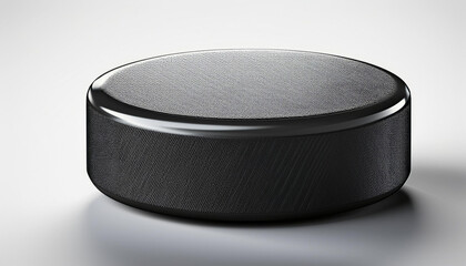Ice hockey puck, 3D rendering isolated on white background