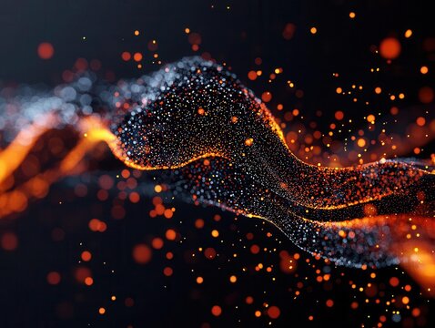 Visualization of energy loss in a frictional system, particles and heat waves, Frictional Forces, Thermal Mechanics