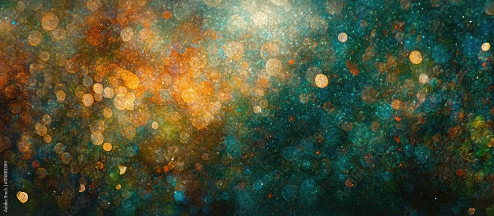 Poster Vibrant abstract bokeh background with rich colors and soft focus creating a dreamy visual effect for creative projects and designs