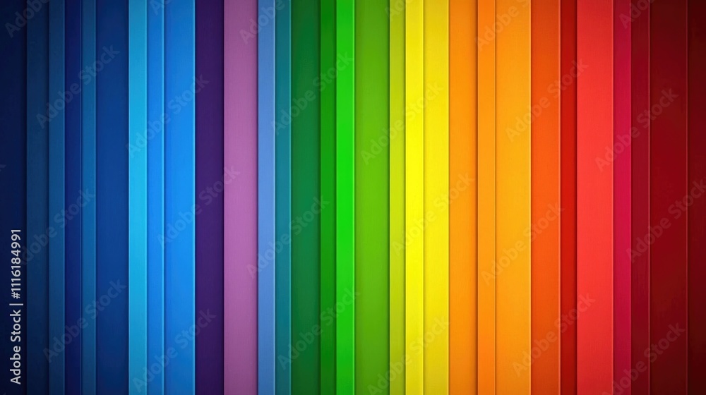 Aufkleber vibrant rainbow stripes in a gradient for creative backgrounds and design projects ideal for colorfu