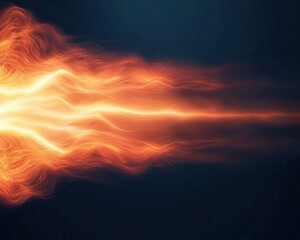 Abstract representation of electrical energy flowing through a circuit, glowing paths, Electrical Energy, Circuit Physics