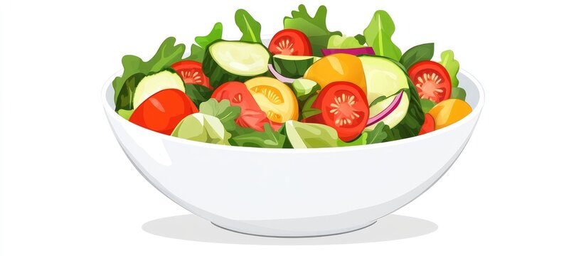 Vibrant vegetarian salad with fresh vegetables in a bowl showcasing healthy and nutritious dining options for vegan cuisine lovers