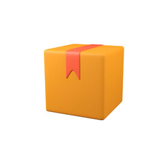 Obraz premium Packaging Box isolated 3d render icon illustration