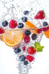 Multi Fr&uuml;chte im Wasser