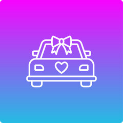 Obraz premium Wedding Car Icon